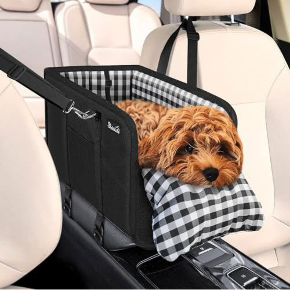 SlowTon console dog car seat for pets up to 11 lbs NWT AS IS missing 1 clip